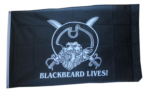 Pirat Blackbeard Lives Flagge 90*150 cm