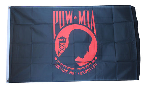 Pow Mia schwarz - rot Flagge 90*150 cm