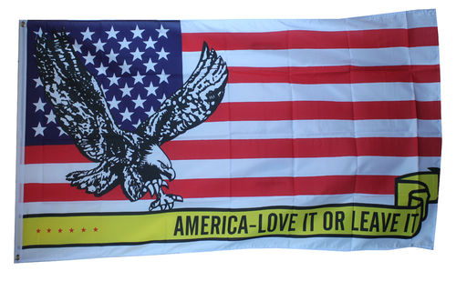 USA Love or Leave it Flagge 90*150 cm