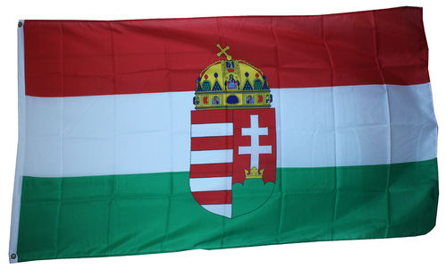 Ungarn mit Wappen II Flagge 90*150 cm