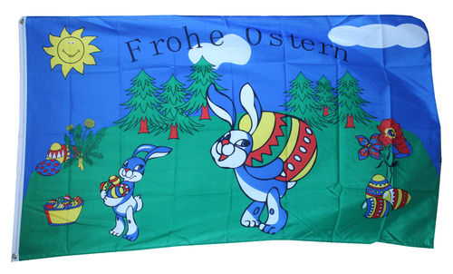 Frohe Ostern Flagge 90*150 cm