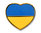 Ukraine Herz Flaggenpin