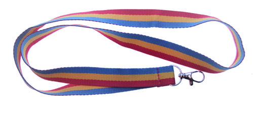 Schlüsselband Pansexuell Rainbow Strap (lang)