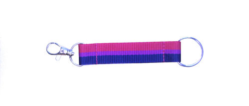 Schlüsselband Bi Pride Rainbow Strap (kurz)