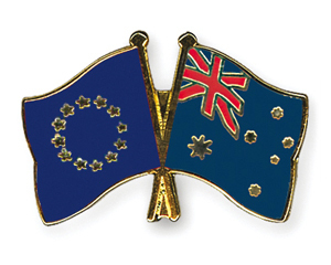 Freundschaftspin Europa - Australien
