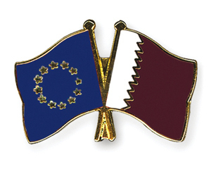 Freundschaftspin Europa - Katar