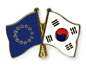 Freundschaftspin Europa - Südkorea